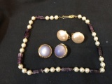 Vintage Napier necklace and earrings