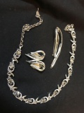 Vintage Sarah Coventry - Necklace, Brooch, and Earrings