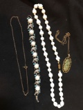 Vintage Sarah Coventry Bracelet and other unmarked necklaces