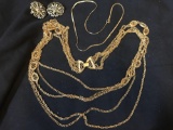 Vintage Monet necklaces and Sarah Coventry earrings