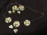 Vintage earrings and necklace set