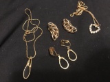 Vintage earrings and necklaces - one pair Behringer