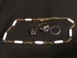 Trifari necklace, Fashion rings