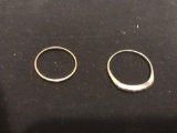 Women's rings- marked 18 K and 10K
