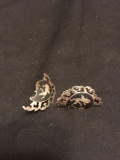 Siam sterling silver earrings