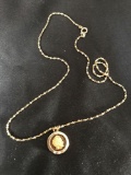 John Deere necklace pendant marked 10-K