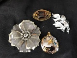 Vintage brooches some marked