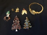 Vintage Christmas brooches, lucinda watch and more!