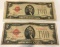2x-1928C and 1928D $2 Silver Certificates