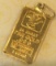 Columbian Eagle .999 24kt 1 Gram Gold Bar. Serial Number 5138 from Columbia Minters