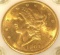 GOLD 1904 Liberty Head $20 Gold MS