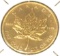 GOLD 1985 Canada Gold Maple Leaf 1 Oz of PUR Fine Gold .999 $50 Coin