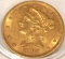 GOLD 1905-S Liberty $5 Gold Coin MS