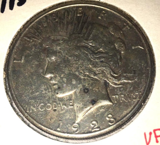 1923-S Peace Dollar VF