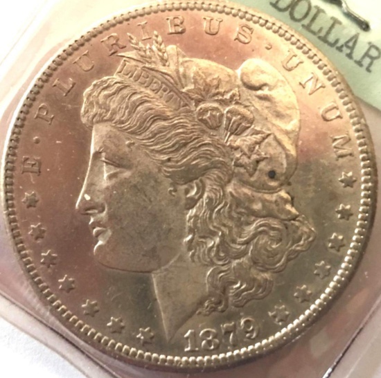 1879-S Morgan marked AU