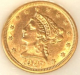 GOLD 1907 Liberty Head $2.50 Gold Coin Estimated MS