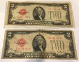 2x-1928C and 1928D $2 Silver Certificates