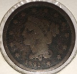 1841 Braided Hair Large Cent