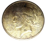 1922-S Peace Dollar AU