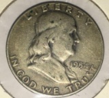 1954 Franklin half Dollar VF