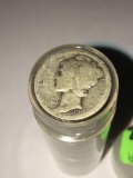 Roll of Mercury Dimes Circulated unchecked-51x the money