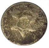 1852 Three Cent Silver Coin