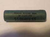 Roll of possible 1964 Roosevelt Dimes----Federal Reserve Bank of Cleveland