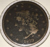 1839 Braided Hair Large Cent G