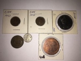 1943 Canadian Coins, and 1968 Canada Dollar Coin