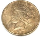 1923-S Peace Dollar AU