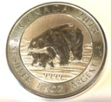 2015 Canada 1.5oz .9999 Fine Silver 8 Dollars Coin PERFECT Condition
