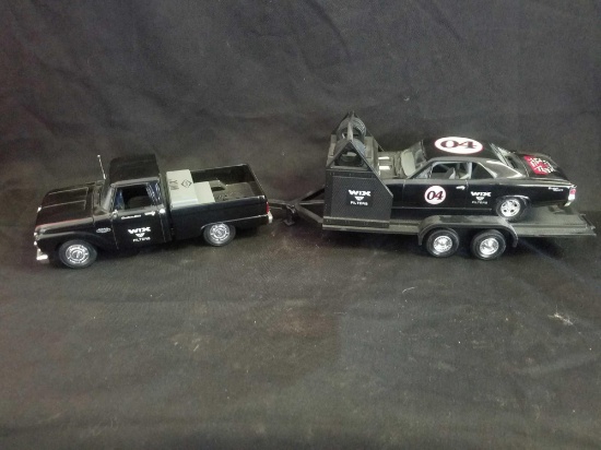 Wix Filters Truck car hauler and race car