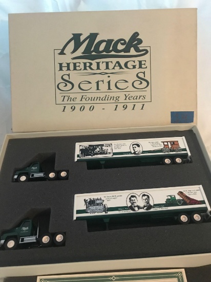 Mack heritage series 1900 to 1911 Semi trucks & trailers