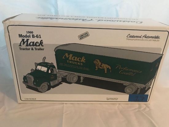 Mack tractor and trailer model B ? 61 1961 1/34 scale Limited edition
