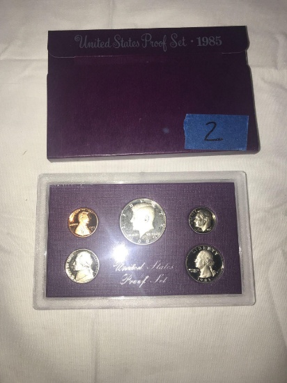 United states proof set 1985