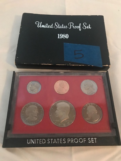 United states proof set 1980