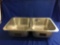 Sink , double steel 32 x 18