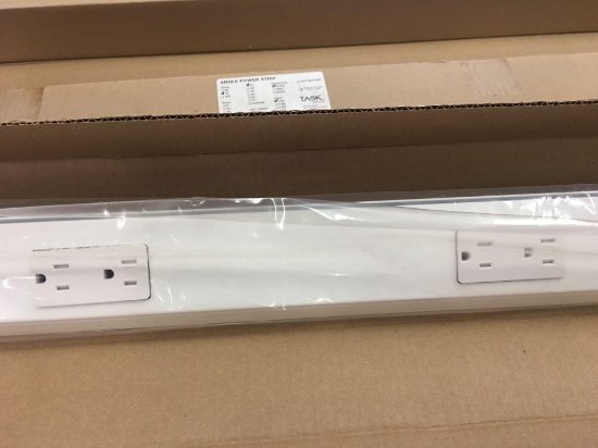 Angle power strip 30? black , white