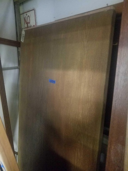 3 wooden doors, closet