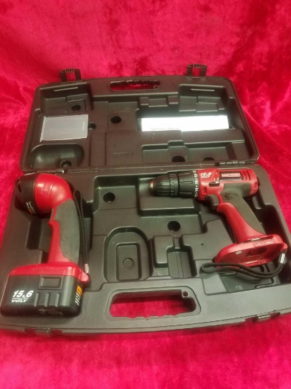 Craftsman 15.6Volt Drill & Light with Battery & Case