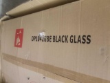 DP1043GBE Black Glass desk Set