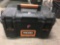 Ridgid Large Tool box and variety of paint brushes & Paint supplies