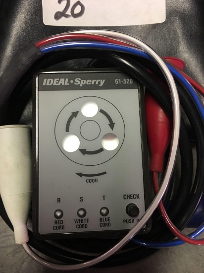 Ideal Sperry 61-520 Chord tester with carrying bag