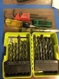 Ryobi Drill Bit Set, Chisels, pair of alan wrench sets