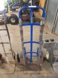 Blue 2 wheel cart carpet padded