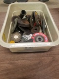 Tub of Grinding wheels and brushes