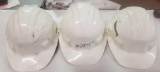 (3)White Construction Hard Hat