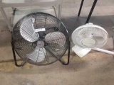 (2) Fans Holmes Desk and Utilitech Floor Fan