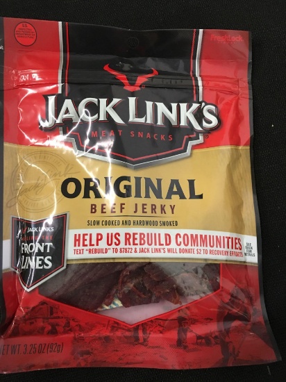 Jack Links Meat Snacks ,Original Beef Jerky (20 pc) 3.25oz packages