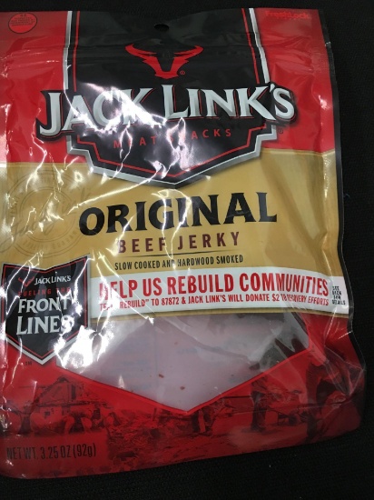 Jack Links Meat snack , JL Original-Beef jerky 8 3.25 oz packages